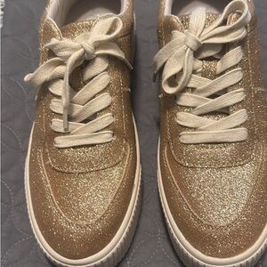 Mix No. 6 Gold Glitter Sneakers